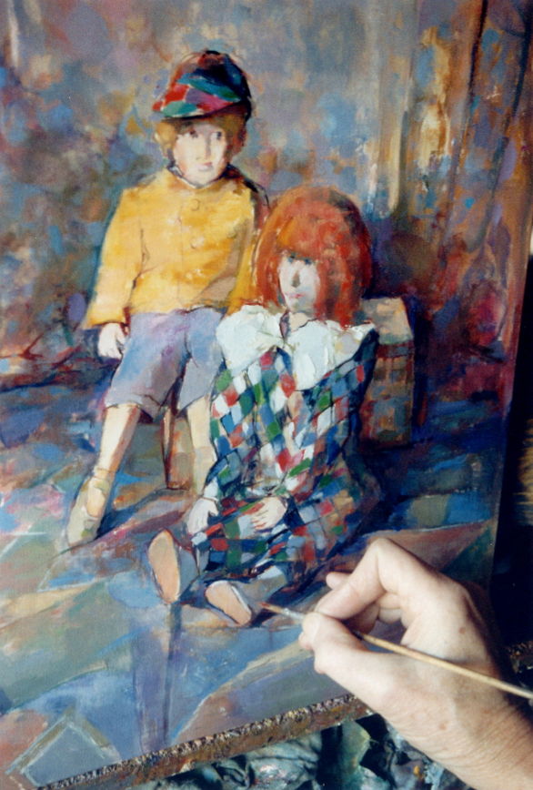 Peinture à l'atelier